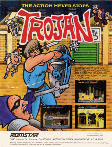 Trojan (Romstar) Arcade Game Cover